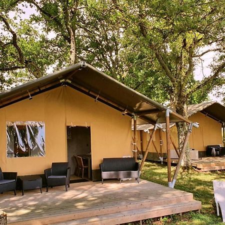 Glamping Les Arbres, Luxe Safaritent Met Zwembad Cronat Экстерьер фото