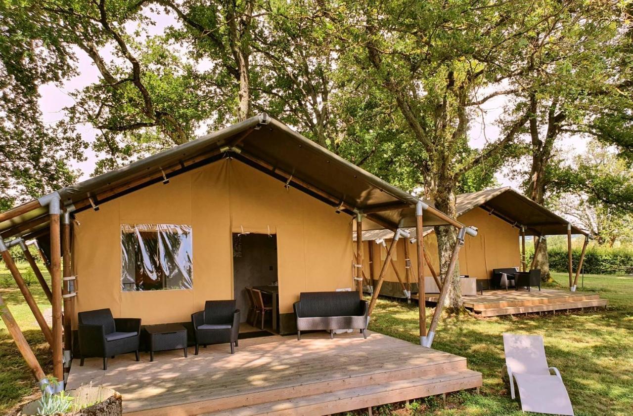 Glamping Les Arbres, Luxe Safaritent Met Zwembad Cronat Экстерьер фото